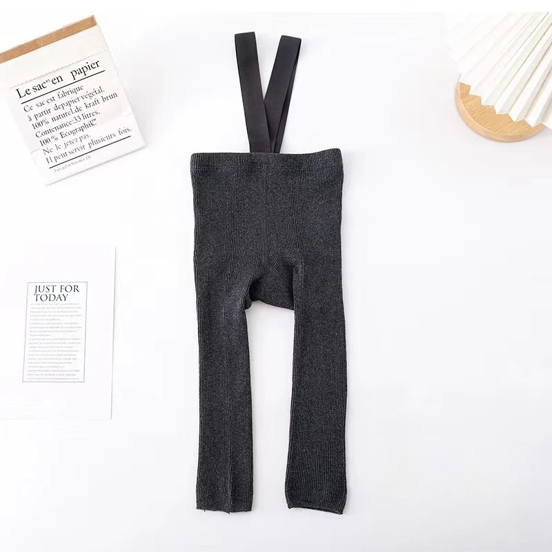 Baby Trousers Cotton Pants Baby Leggings 0-3Y Cute Solid Newborn Baby Autumn Winter Warm Tights Pantyhose Cotton Knitting Girls Boys Soft Cotton Suspender Bottom Pants