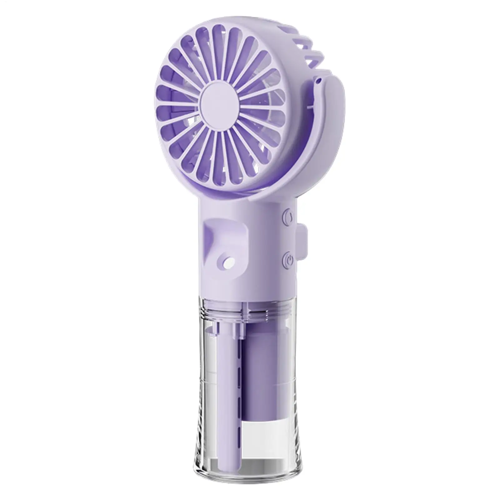 Handheld Misting Fan Rechargeable Battery Operated Portable 4 Speeds 360 Degree Swiveling Personal Fan for Travel