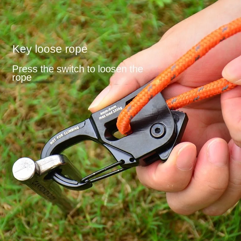 Camping Tent Accessories Camping Tent Fasteners Tent Rope Tightener Camping Rope Buckle Camping Cord Buckles Tent Automatic Tightening Buckle