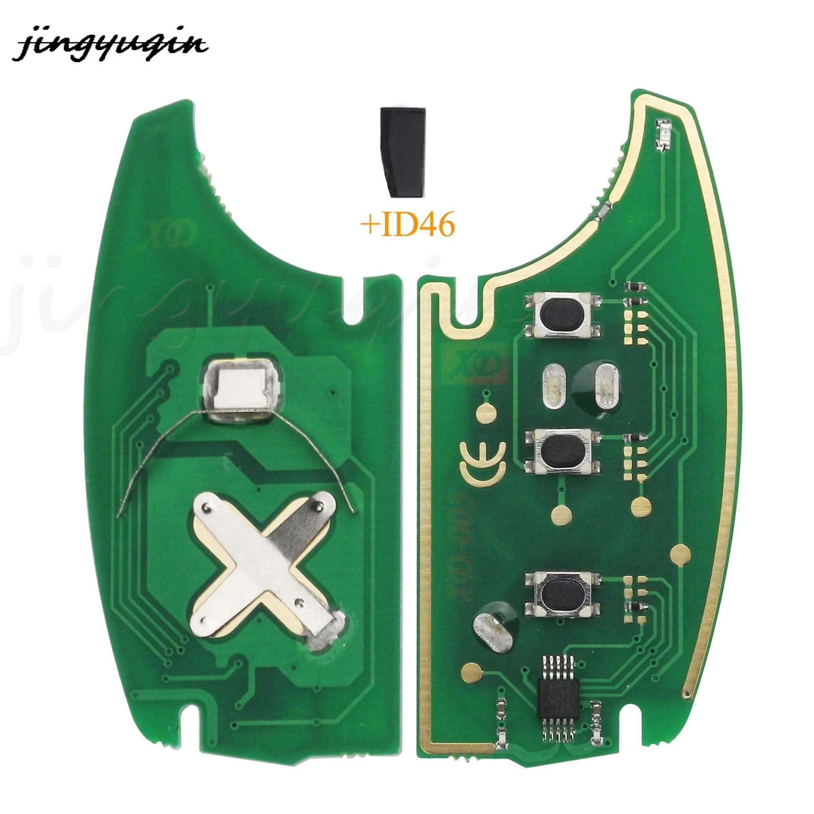 3 Buttons Remote Car Key Circuit Board Fob 433Mhz ID46 Chip For Hyundai IX35 IX25 IX45 Elantra Santa Fe 2013-