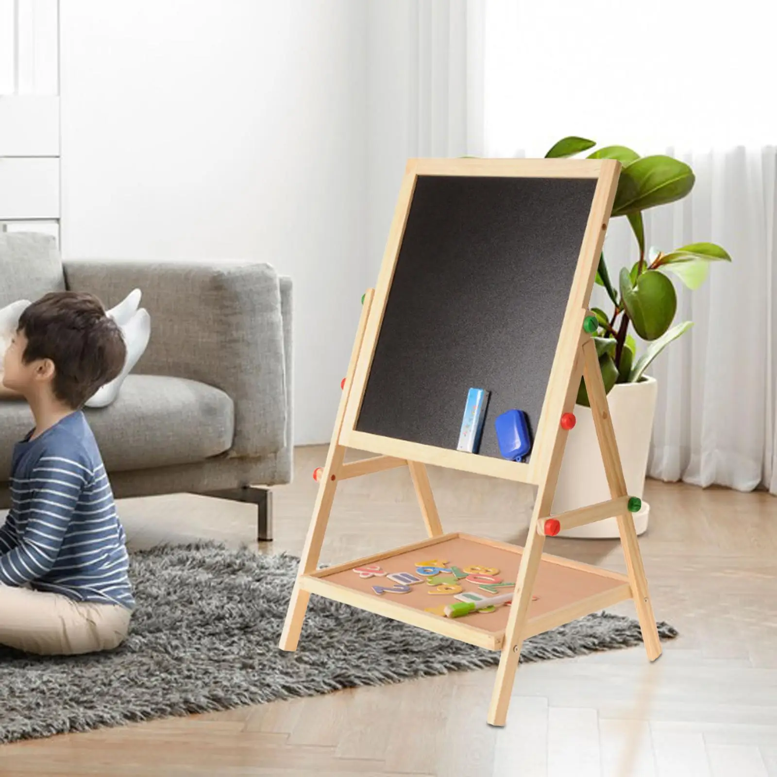 Kids Easel Drawing Easel Board Whiteboard for Home Activities Teaching