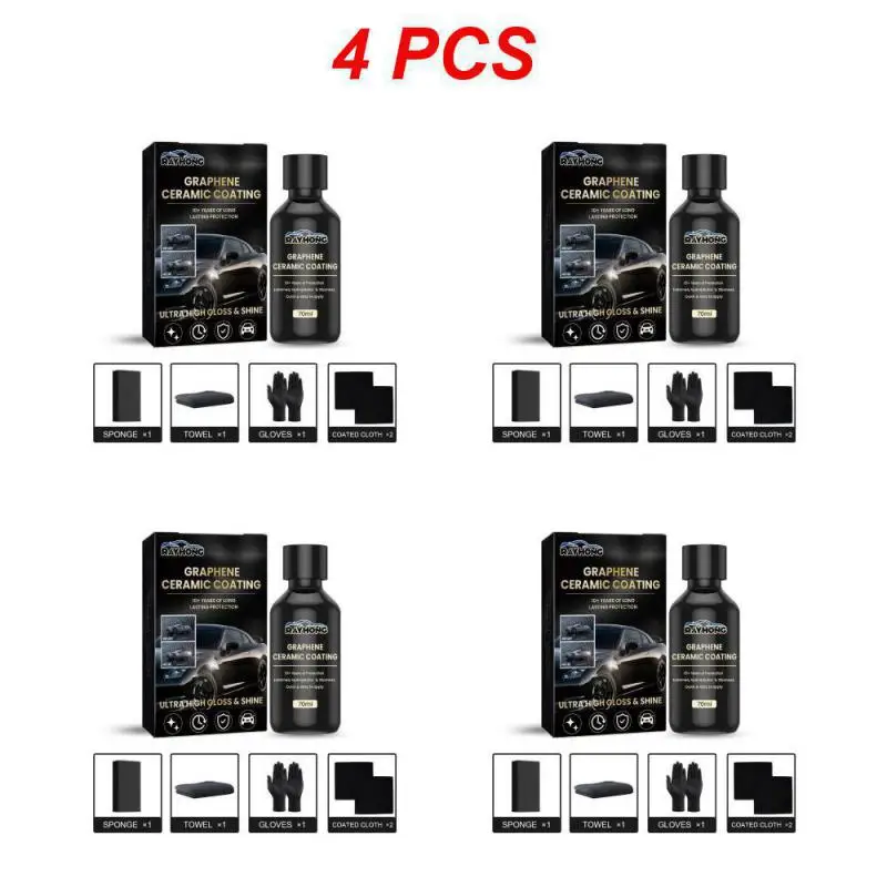 Auto Graphene Ceramic Coating Spray Car Coating Polish Paint Car 2.3oz Trim  Ceramic Coating Set