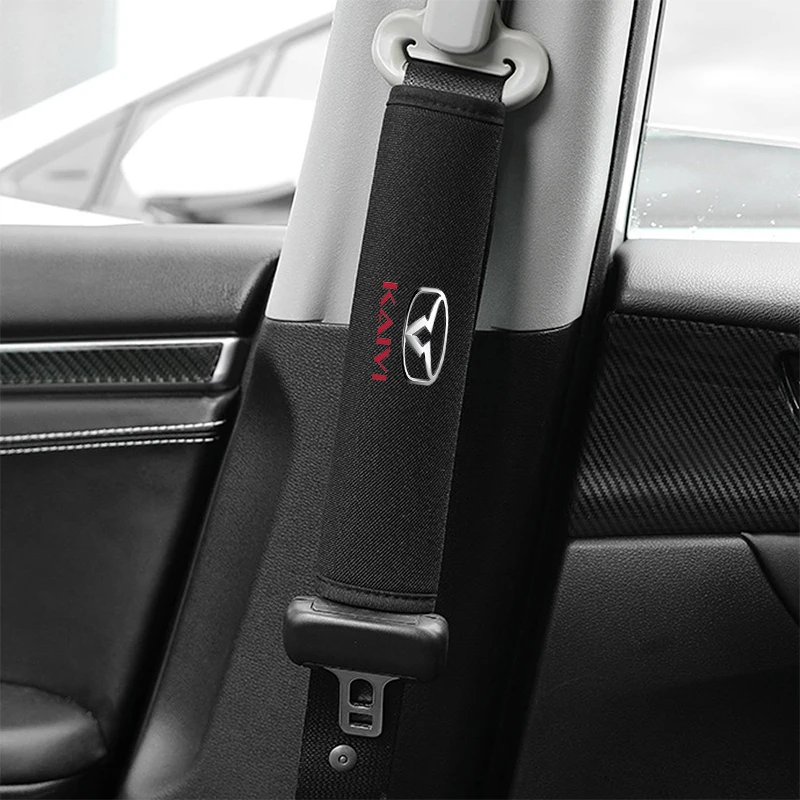 Car Seat Belt Pads Cover For Kaiyi E5 X3 X3Pro/EV Showjet Pro/EV Xuandu Kunlun Shiyue Car Seat Belt Cover Auto Tools Accessories