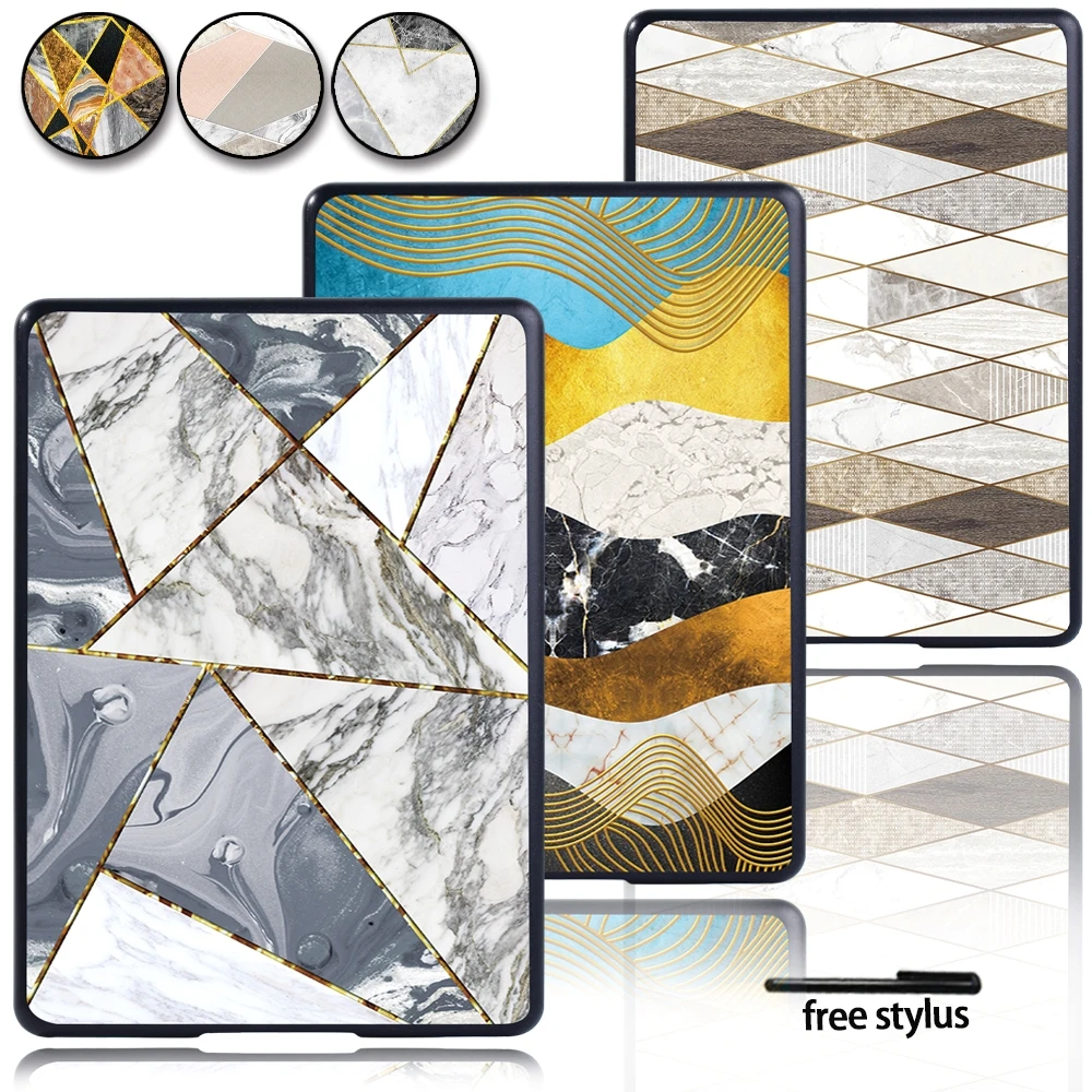 Per Amazon Kindle 10Th Gen 2019/Kindle 8Th Gen 2016 Custodia Antiurto Stampa Plastica Tablet Ultrasottile Guscio Posteriore Rigido