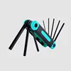 8 in 1 Folding Allen Wrench Set Metric Allen Key Set Tool Or Folding Tamper Proof Torx Key Set Portable Star Wrench Kit 3