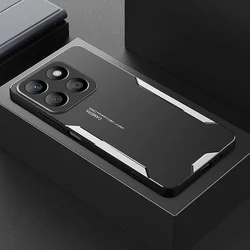 Luxury Aluminum Alloy Armor Case with Soft TPU Frame for Honor 8X Max (Silver)