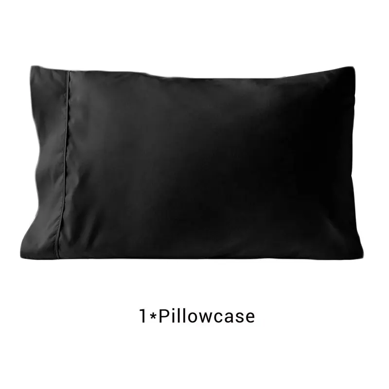 Наволочка Queen King Cotton Polyester Solid for Bed Pure Thick Envelope Pillow Case Cover Soft Sleep Standard Size One Piece