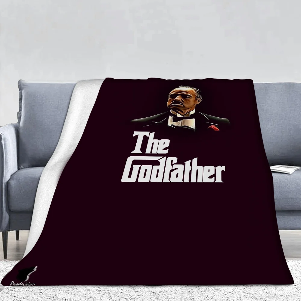 MAFIA 대부 장식 담요, 맞춤형 담요 던지기, 킹 사이즈 럭셔리 침구, 푹신한 격자 무늬 홈 및 장식 비치 타월