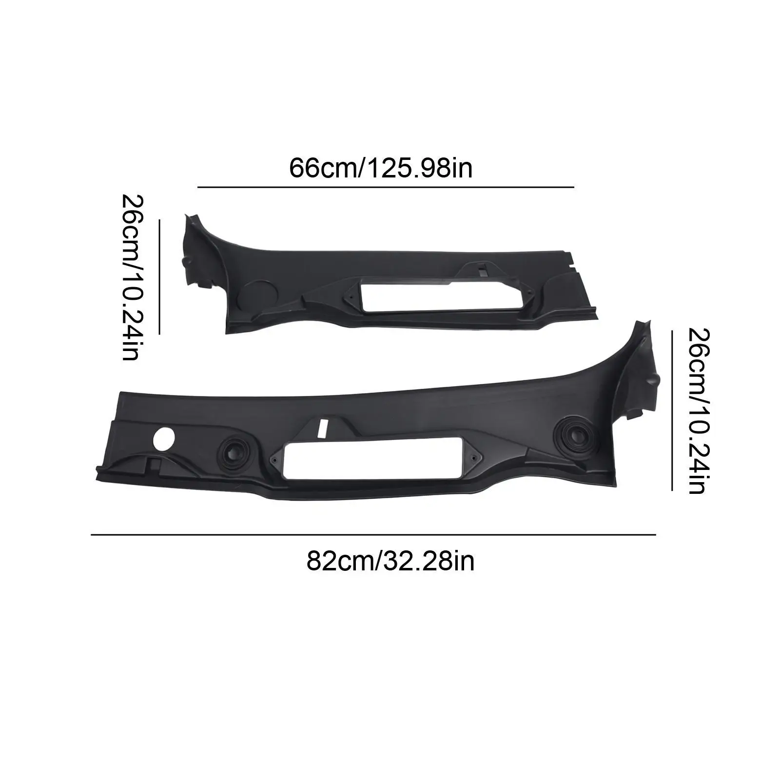 Front Left Windshield Wiper Cowl Cover Panel 51717161033 Sturdy for BMW