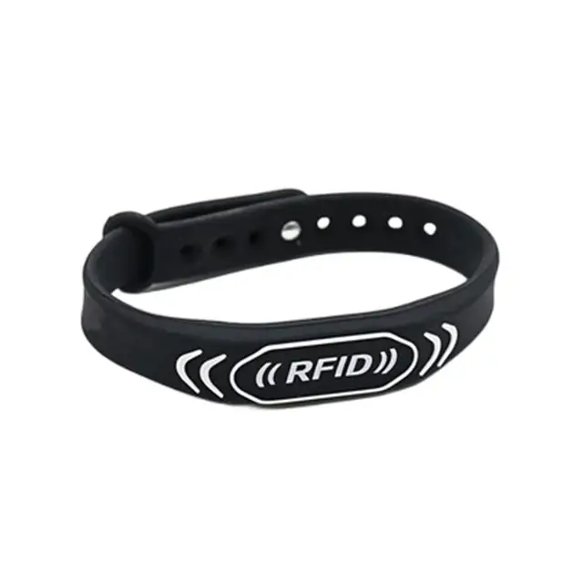 1Pcs 125KHZ EM4305 T5577 5200 Rewritable Waterproof Adjustable Wristband RFID Silicone Band Bracelet Blank Data Keyfob 5