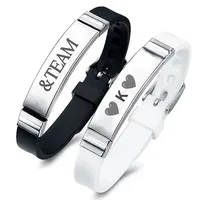&TEAM KPOP Stainless Steel Silicone Wristband Concert Support Bracelet Fan Gift Merchandise 1