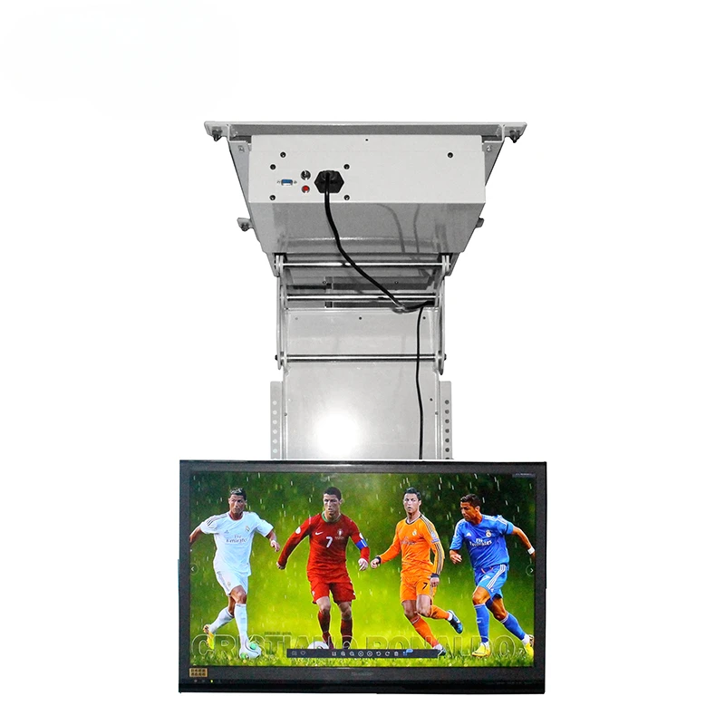 Flip Inside Smart Automatic Celling 32-75 Pollici Tv Lift Tv Stand/Sala Conferenze Motorizzato Flip Down Celling Tv Lift