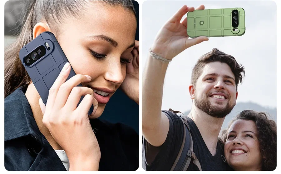Google Pixel 9 Pro XL 8 7 8A Rubbe Kılıf Anti-Şok Sağlam Hibrit TPU Darbeye Dayanıklı Kapak için Otter Armor Kılıf Kutusu_voghion.com