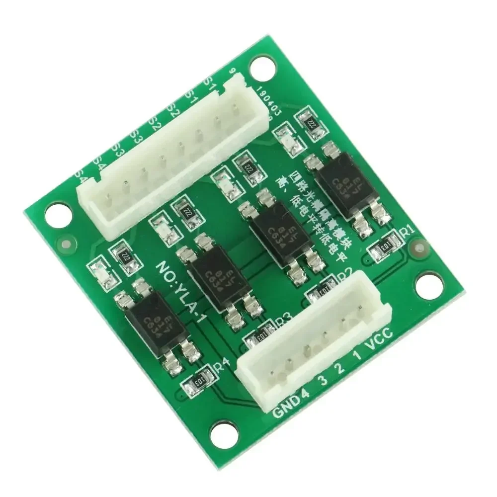 

NEW Optical Coupler Isolation High Low Level Voltage Converter Module 4 Channel Low Level Valid Easy To Connect For arduino