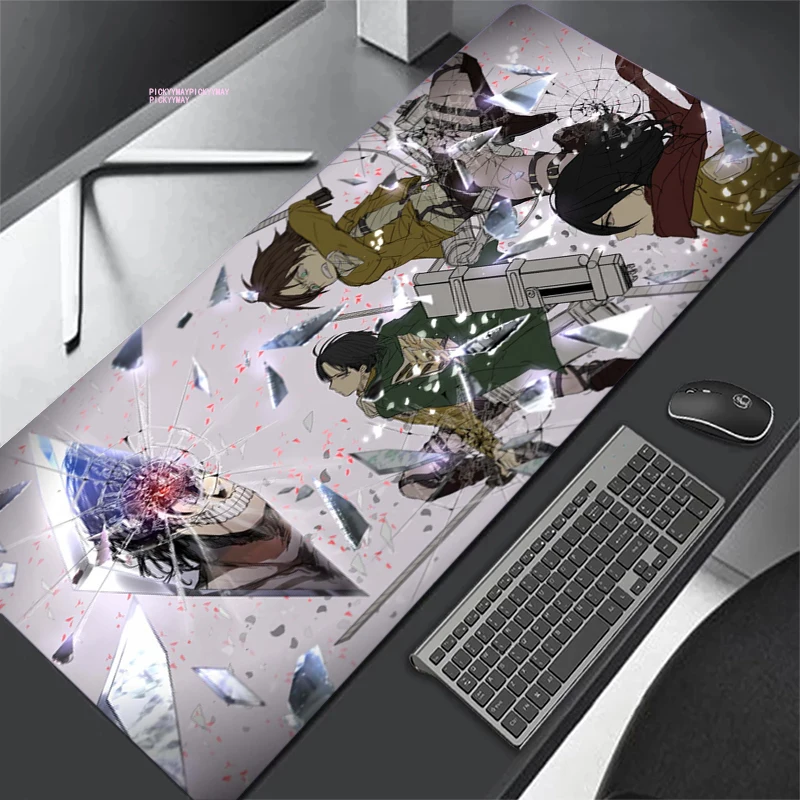 

Attack on Titan 90x40cm Large Mouse Pad Gaming Accessories PC Laptop Gamer Mousepad Antislip Non-skid Laptop Mouse Pad Mat