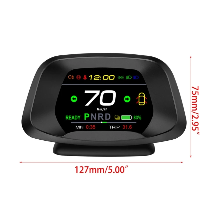 2024 ڵ HUD  ÷, LED GPS ӵ ð ,   ,  溸, Ƿ  ˸,  3, Y
