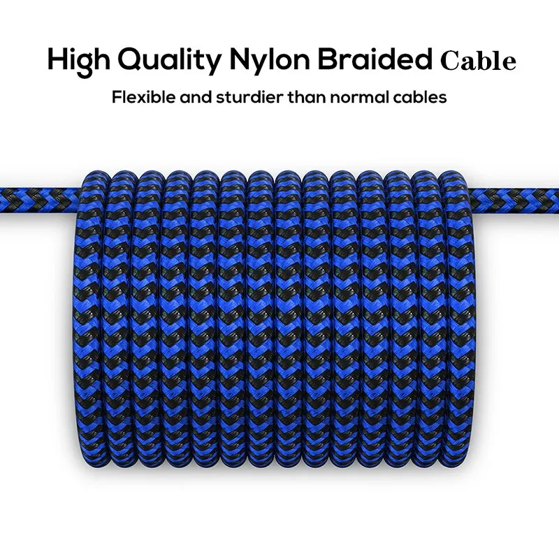 Magnetic Charging Cable 3 IN 1 360 Rotation Magnetic Phone Charger Cable With LED Light For Micro USB Type C