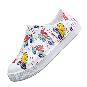 Children's Perforated Toe  Beach Sandals Summer Soft-soled Play Wading Rain Boots  Breathable  Boys Girls Kids