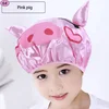 NEW Cute Baby Bath Shower Cap Adjustable Kids Infant Girl Boy Ear Protection Shampoo Cap Children Hair Wash Hat Head Cover 3