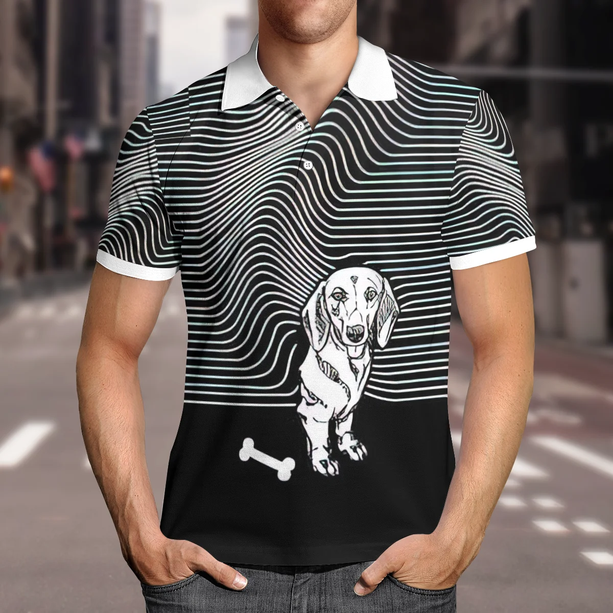 mens shirts with dogs on them