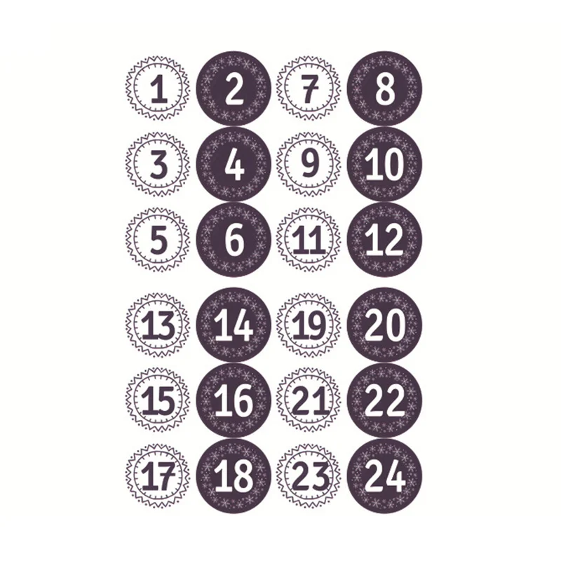 Number stickers