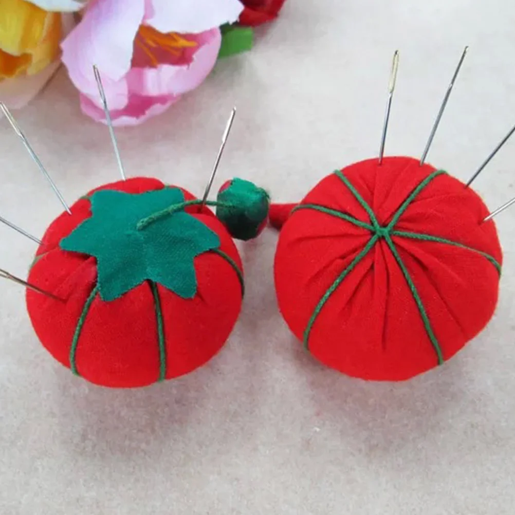 토마토 면 바늘 핀 쿠션 크로셰 후크 정리함, DIY 바느질 바늘 브래킷, 수공예 도구 스티치 거치대, 10 개