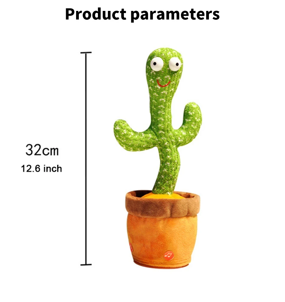 Dancing Cactus Toy for Kids Interactive Learning and Musical Fun