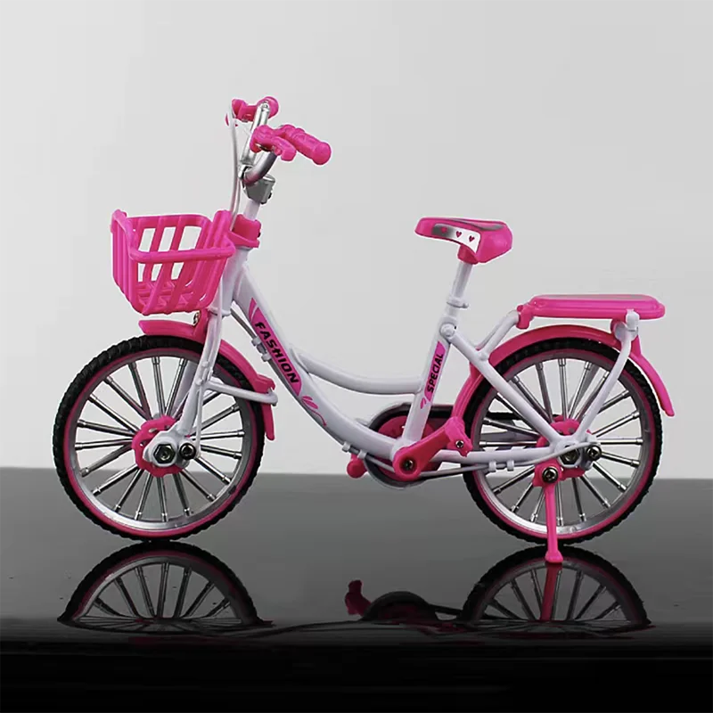 1:10 Mini Model Alloy Bicycle Die-cast Metal Finger Mountain Racing Adult City Bike Simulation Collection Gifts Toys 14Y+