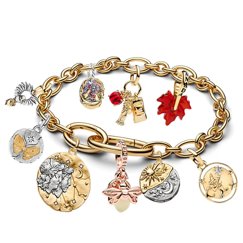 Retro Gold Butterfly Charm Bracelet - Light Luxury Gift