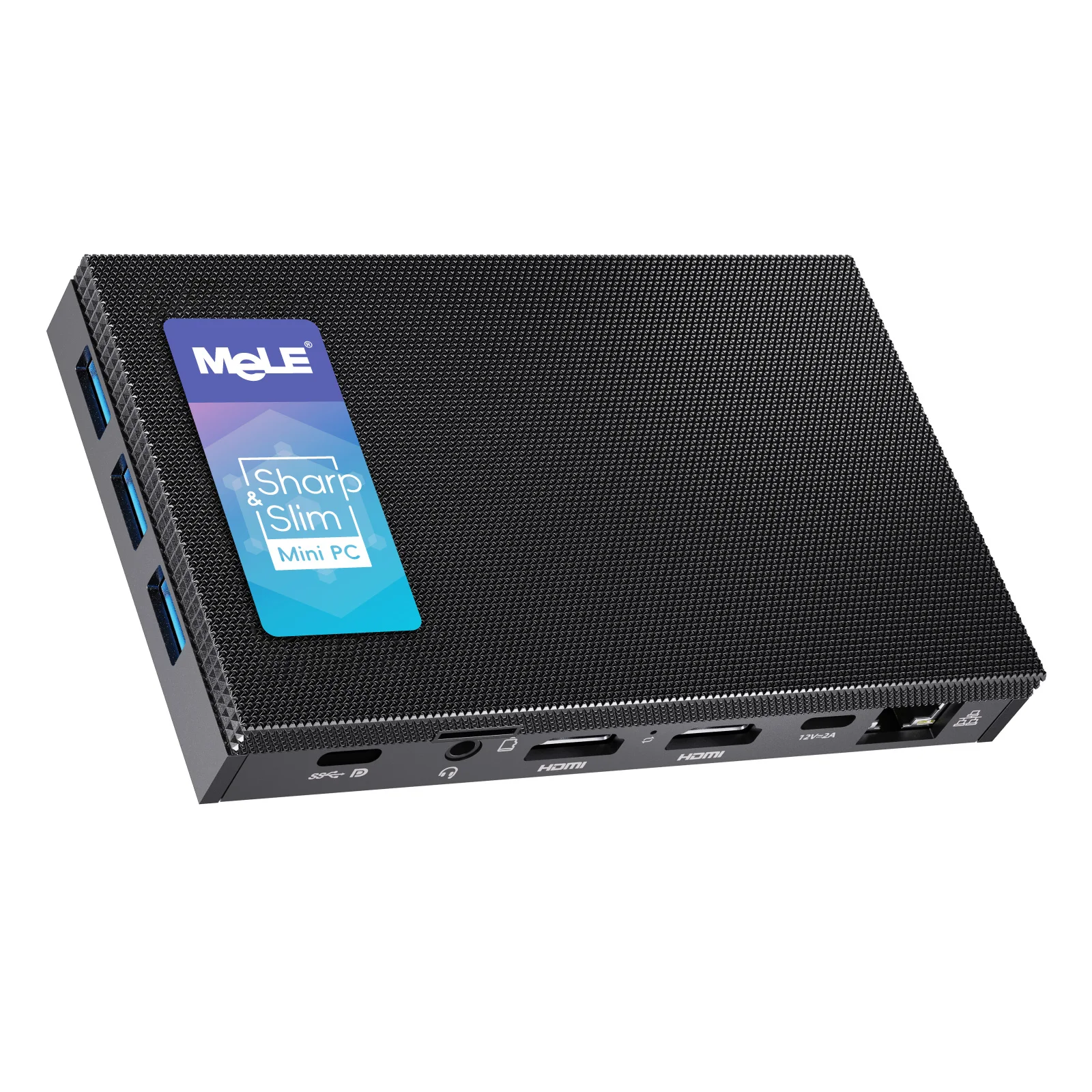 MeLE Quieter3C Fanless Mini PC Windows 11 Pro Celeron N5105 