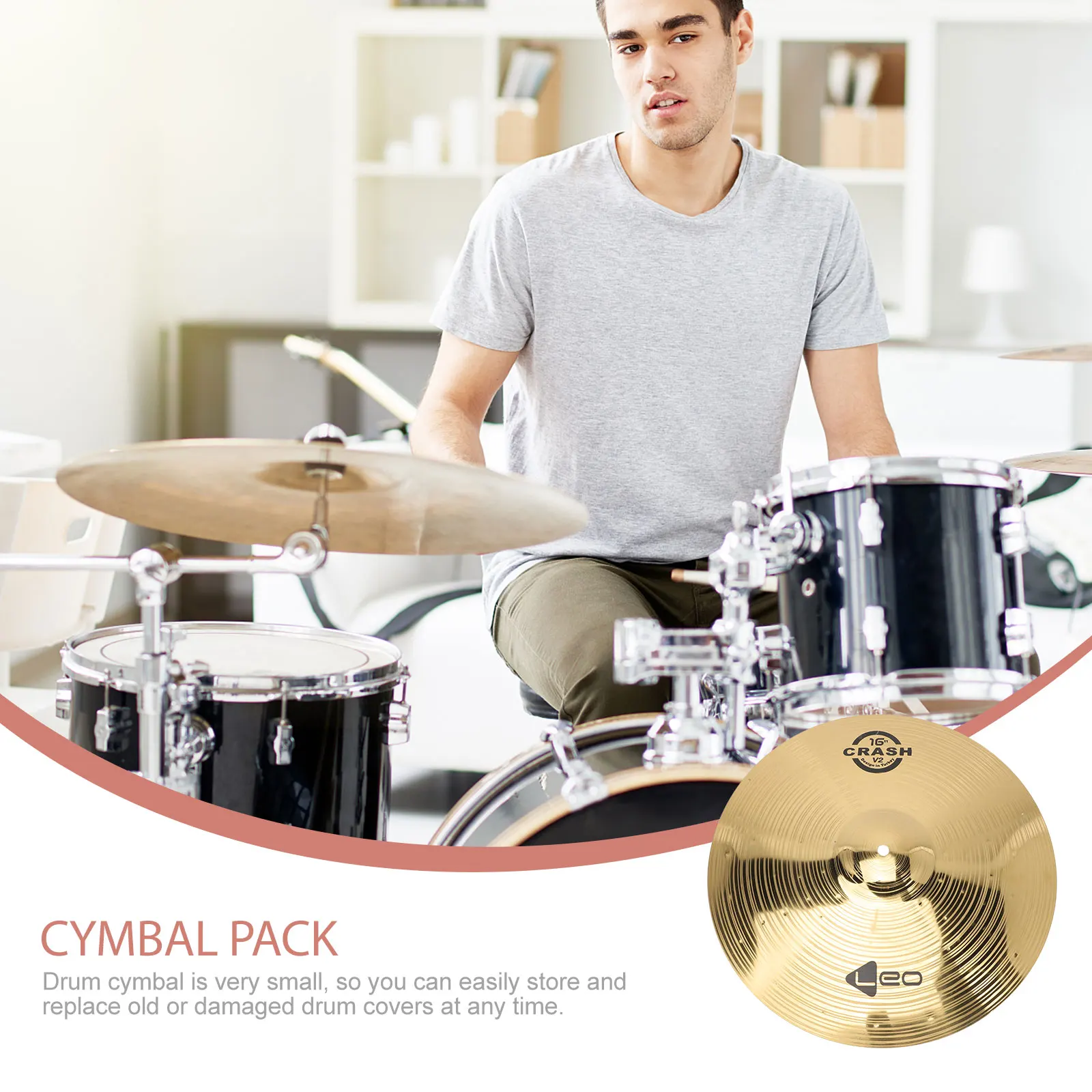 Crash Cymbal 14/16 Inch Musical Percussion Instrument