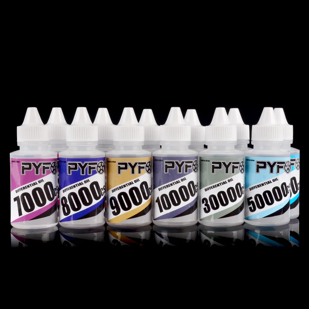 PYFORE 차동 오일 60ml 1000CS - RC 모델 자동차 크롤러 버기 트럭 온로드 차량용 50000CS
