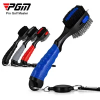 PGM Golf Club Brush Double-sided Clean PP Hair Plus Stianless Steel Portable Hook Golf Accessories SZ007 1