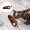 Cat Toy Lifelike Funny Running Rat Clockwork Mice Battery Free Durable Indoor Cats Interactive Plush Pets Kids Toys Random Color 4