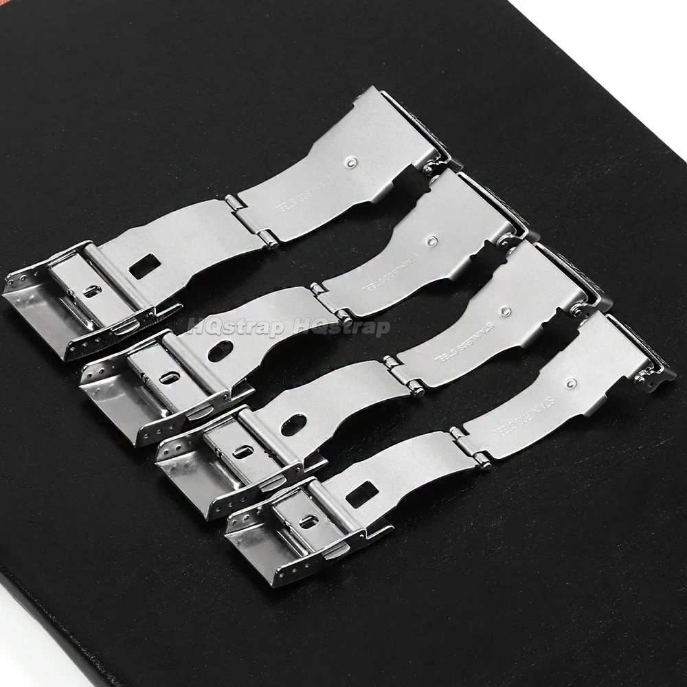 Premium Stainless Steel Double Press Folding Watch Clasp - Diving Style Replacement Buckle