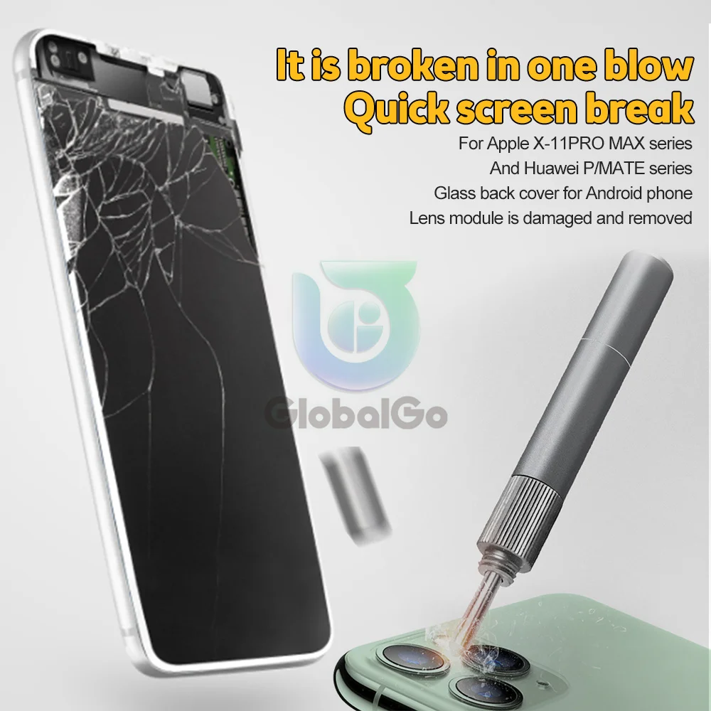 Blasting Pen Break Crack Demolishing Pen Back Cover Camera Glass Lens Repair Blasting Tools For IPhone Android Mobile Phone