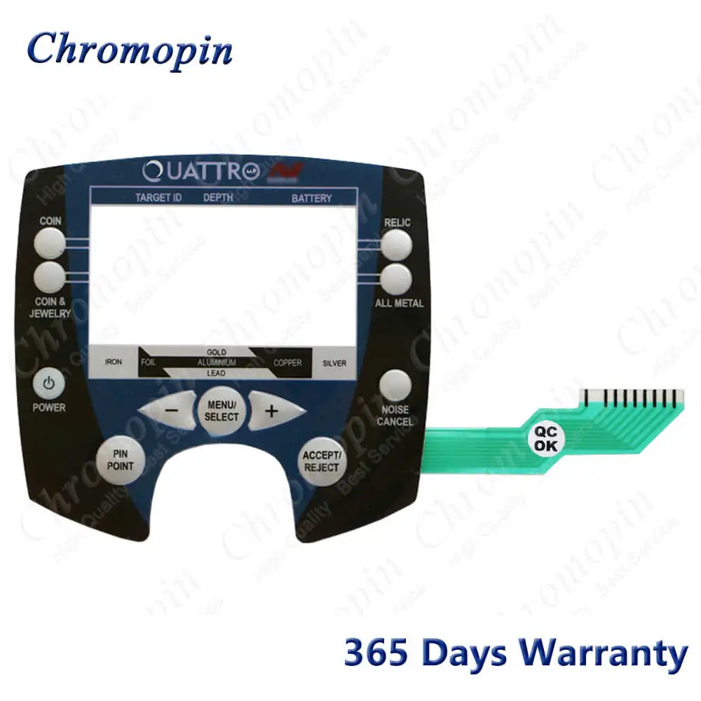 Minelab Ouatttro Mp Interruttore Tastiera Tastiera A Membrana Per Minelab Ouatttro Mp Pulsante Membrana