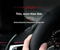 Car Anti-slip Leather Steering Wheel Cover For Peugeot 107 108 206 207 208 301 307 308 406 407 408 508 607 106 3008 4008 5008 GT 5
