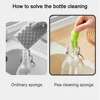 6pcs Reusable Bottle Cleaning Sponge Lightweight Soft Aluminum Ceramic Ball Pea Shape Kitchen Tool 4