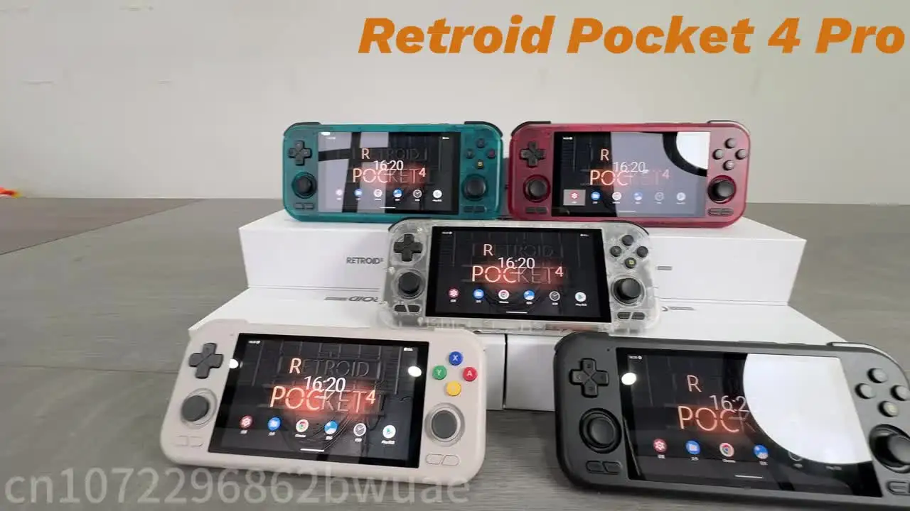 Retroid Pocket 4 Pro Retro Handheld Game Video Player Console 4.7