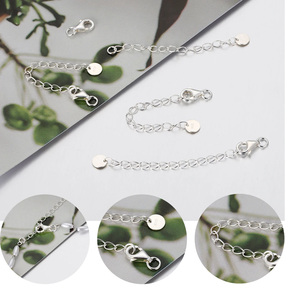 목걸이 팔찌에 대 한 심장 라운드 태그 랍스터 걸쇠와 2pcs  확장 체인 DIY 쥬얼리 도매