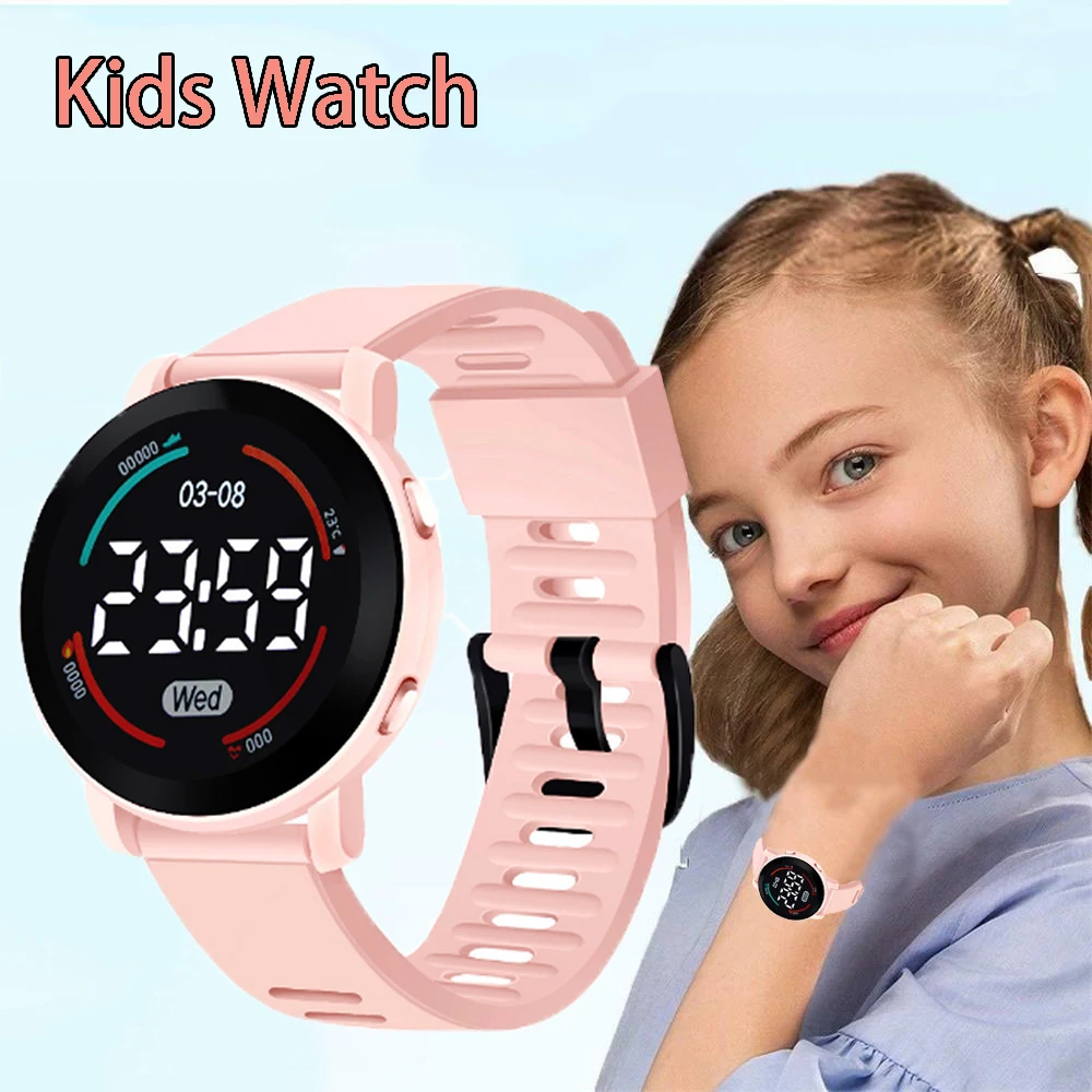 LED Digital Kids Watches Luminous Waterproof Sport Children Watch Silicone Strap Electronic Wrist Watch For Boys Gril reloj niño children watch led electronic display cartoon watch sport waterproof watches for girls boys gifts