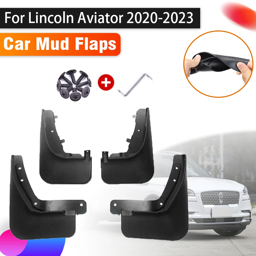 

4X Mudguards For Lincoln Aviator Auto Accessories 2020 2021 2022 2023 Mud Flaps Front Rear Fenders Splash Guards Car Accessories