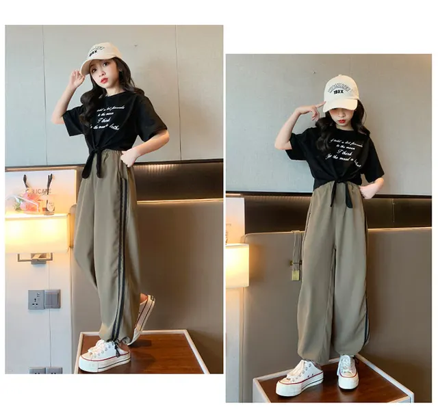 Larua Kors Korean Clothing Set Girls Long Sleeve Single Breasted T-shirt  Denim Flare Pants Cute 2 Pcs Sets Girls Clothes 18M-6T - AliExpress