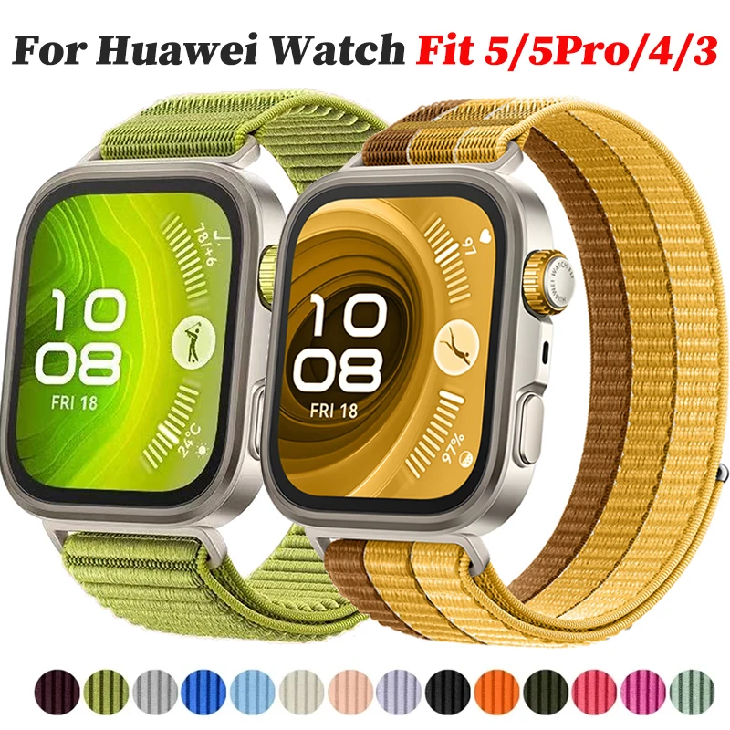 Field Nylon Loop Strap - Woven Sports Smartwatch Wristband Bracelet