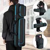 4x4 Pool Cue Case Hold Up to 4 Butts and 4 Shafts, Pool Stick Carrying Case with Front Accessories Pockets 5