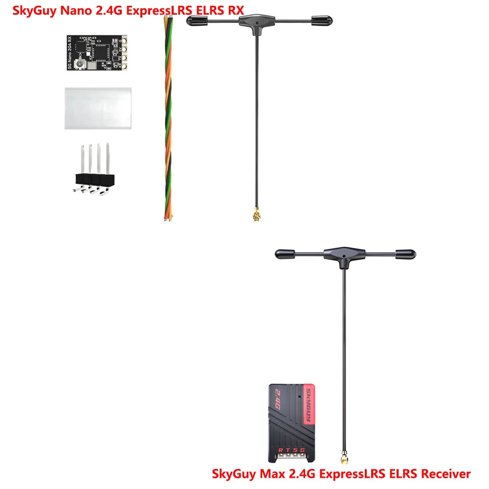RunCam SkyGuy Nano 2.4G 100mW ExpressLRS ELRS Receiver, SkyGuy Max 2.4G ...