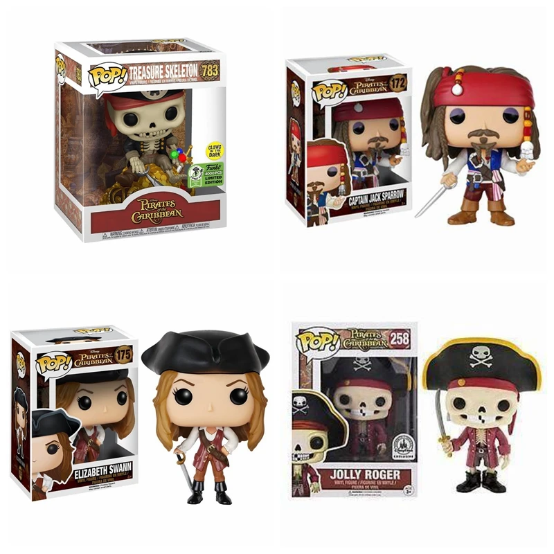 FUNKO POP Anime Pirates Of The Caribbean JACK SPARROW CAPAIN SALAZAR ...