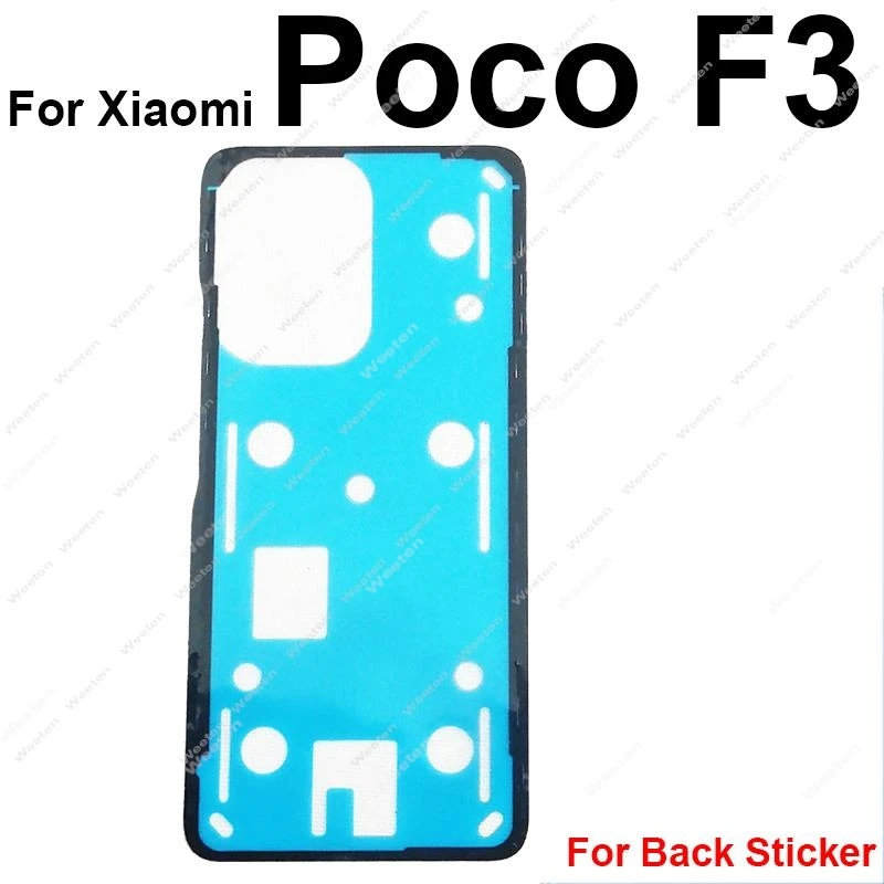 Cover in vetro trasparente trasparente per Xiaomi Poco F2 Pro Cover posteriore della batteria custodia posteriore con sostuzione dell' obiettivo della fotocamera  509