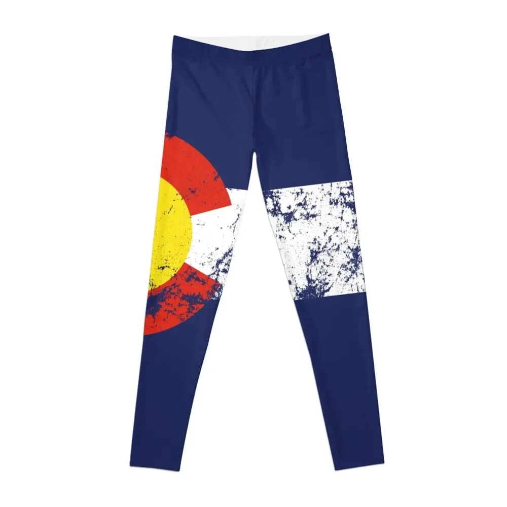 

vintage colorado flag Leggings Female legging pants Fitness woman gym sportswear woman Womens Leggings